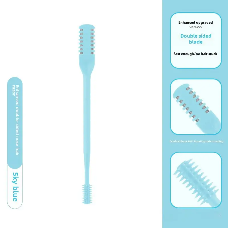 Double-Sided Nose Hair Knife with Soft Rotating Head - Image 4
