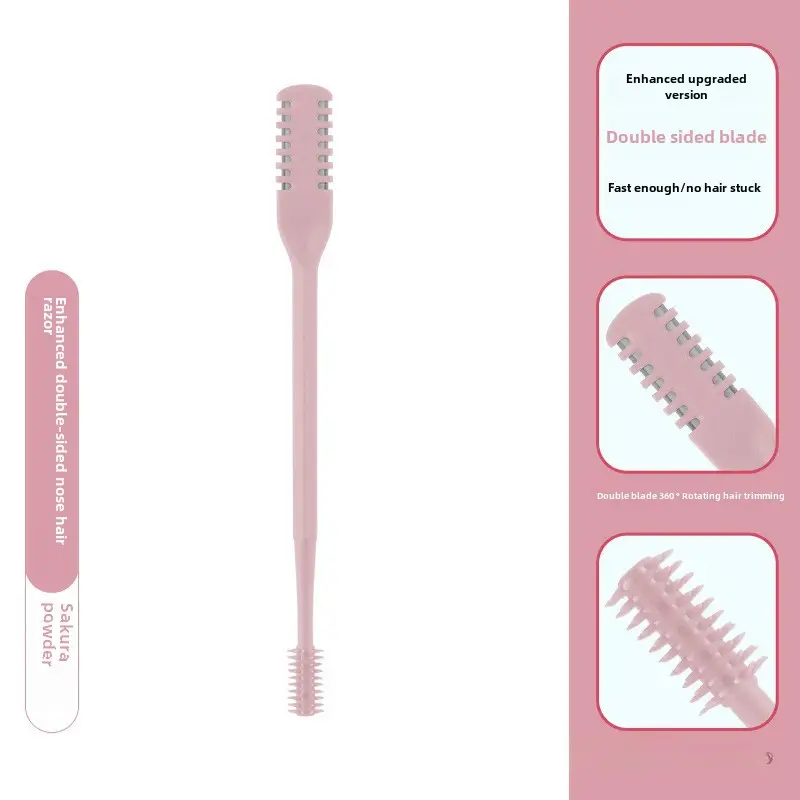 Double-Sided Nose Hair Knife with Soft Rotating Head - Image 5