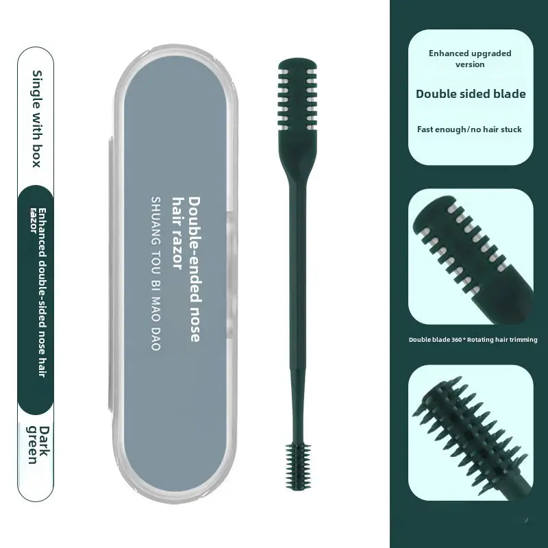 Double-Sided Nose Hair Knife with Soft Rotating Head - Image 7