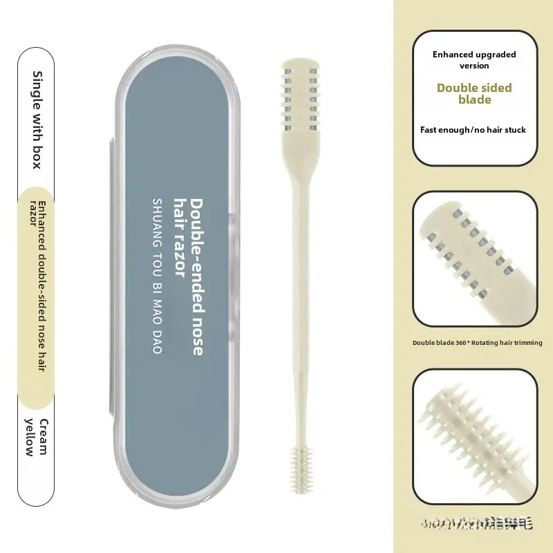Double-Sided Nose Hair Knife with Soft Rotating Head - Image 8