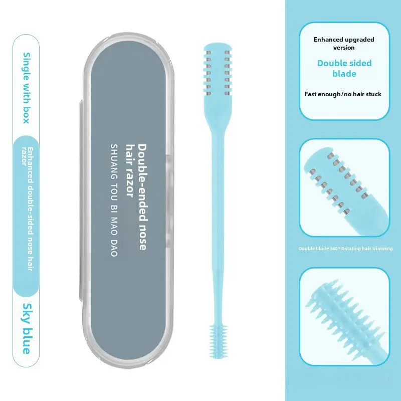 Double-Sided Nose Hair Knife with Soft Rotating Head - Image 9