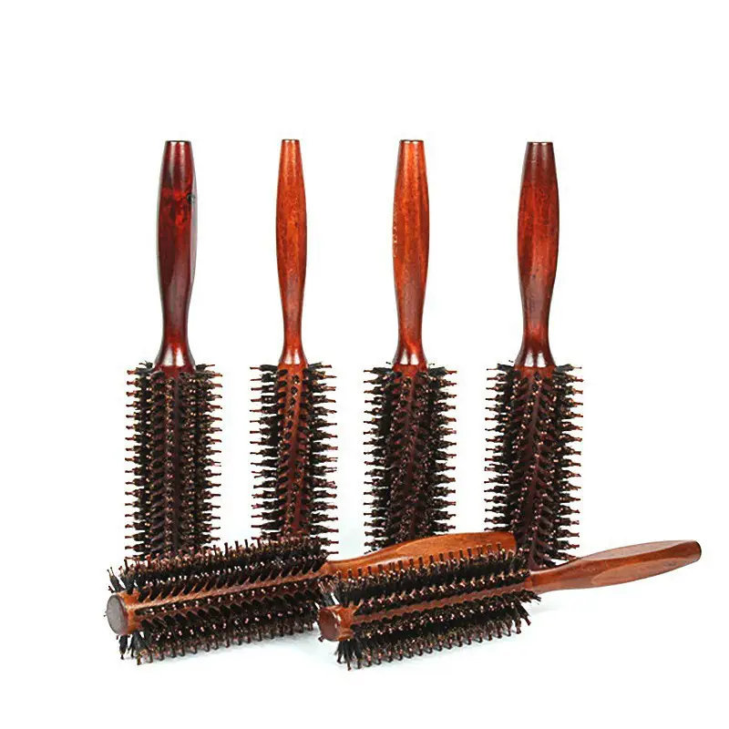 Wooden Anti-Static Hair Brushes for Fluffy Women