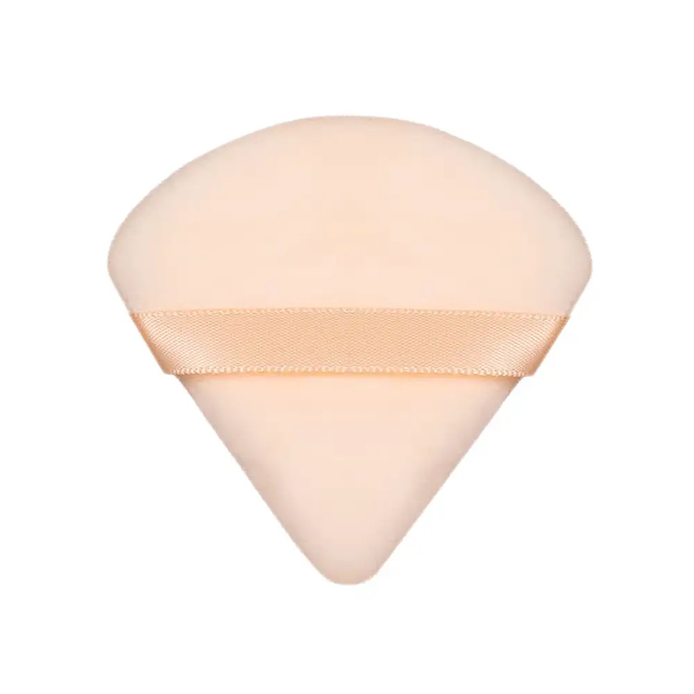 Triangular Makeup Brush Set with Loose Powder Setting Puff - Image 3