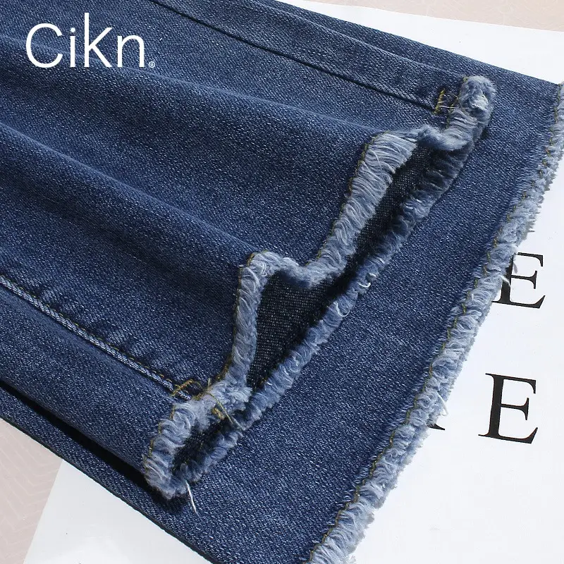 Retro Dark Blue Lazy High Waist Jeans for Women