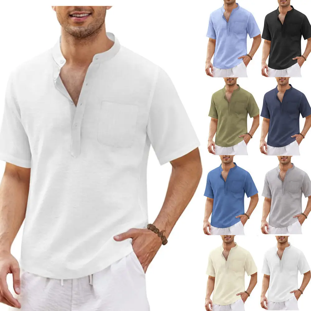 Men's Grey Hippie Pocket Short Sleeve T-Shirt — feature 1