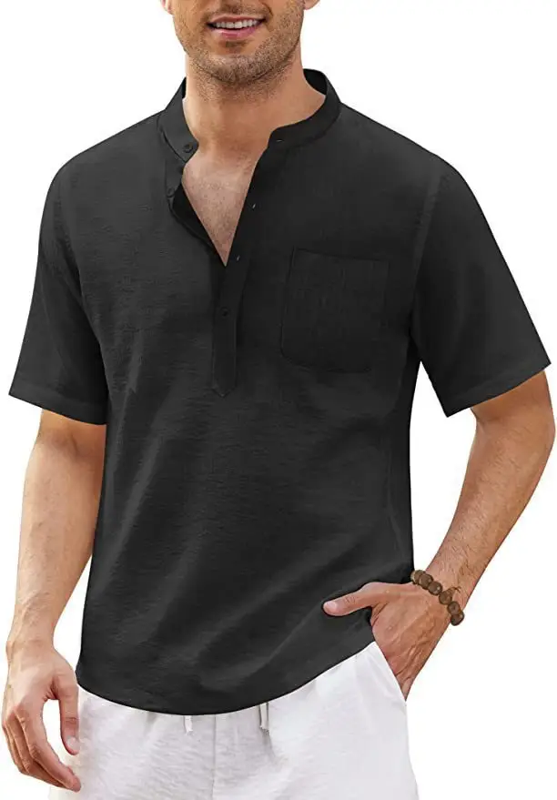 Men's Grey Hippie Pocket Short Sleeve T-Shirt — feature 4