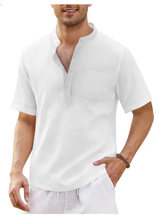 Men's Grey Hippie Pocket Short Sleeve T-Shirt — feature 9