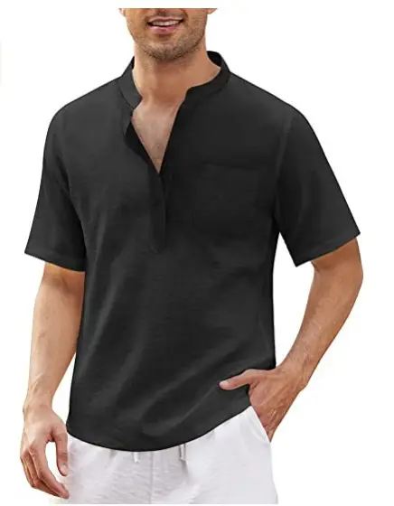 Men's Grey Hippie Pocket Short Sleeve T-Shirt - Image 2
