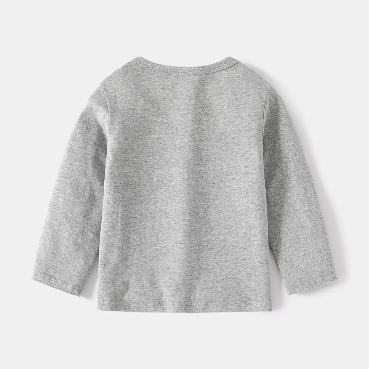 Blue Round Neck Long Sleeve T-Shirt for Boys - Image 5