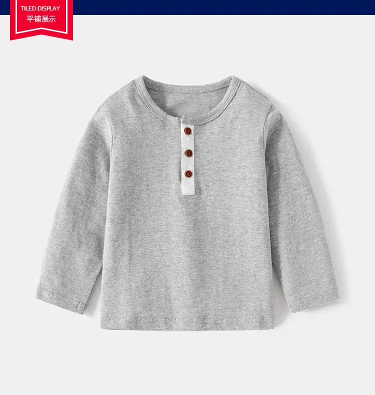 Blue Round Neck Long Sleeve T-Shirt for Boys — feature 6