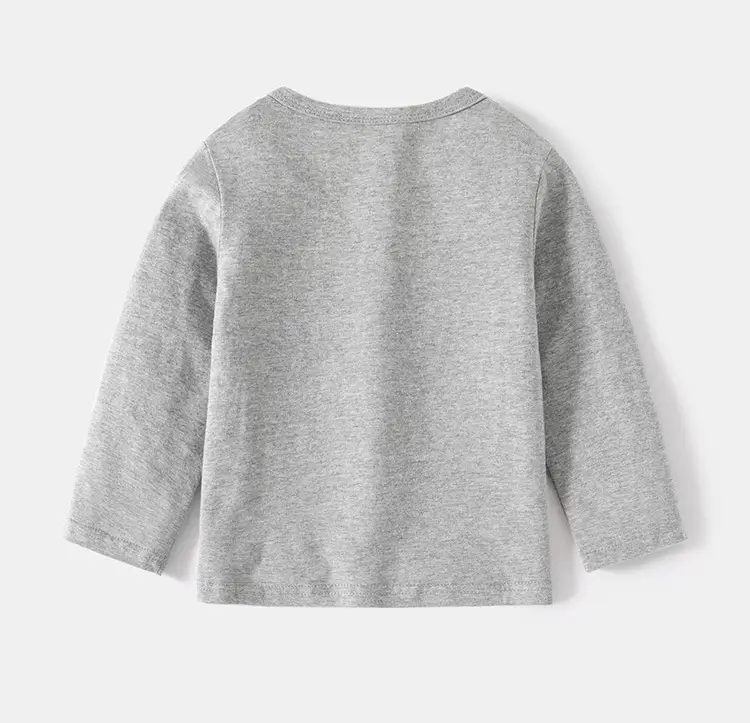 Blue Round Neck Long Sleeve T-Shirt for Boys — feature 7