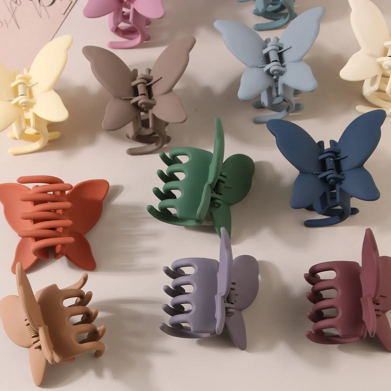 Abs Material Butterfly Hair Clips Set for Women