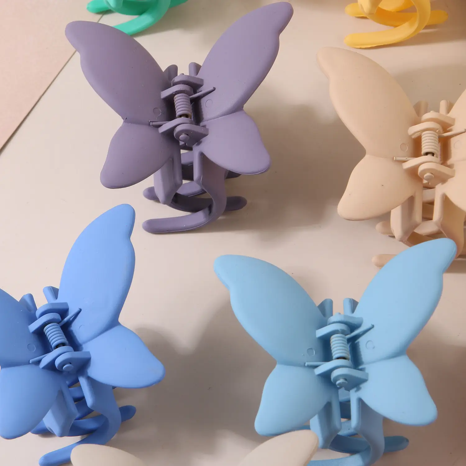 Abs Material Butterfly Hair Clips Set for Women