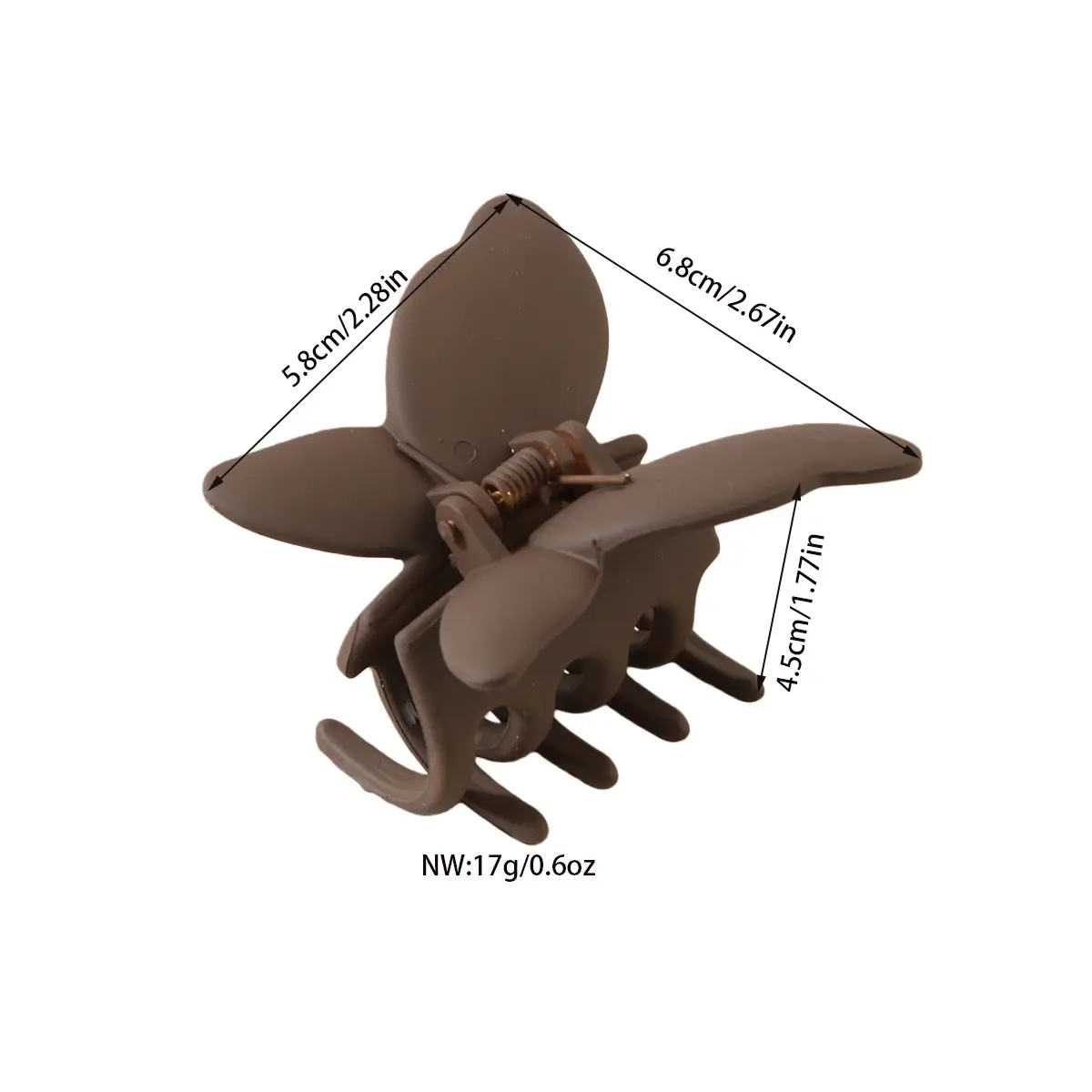 Abs Material Butterfly Hair Clips Set for Women