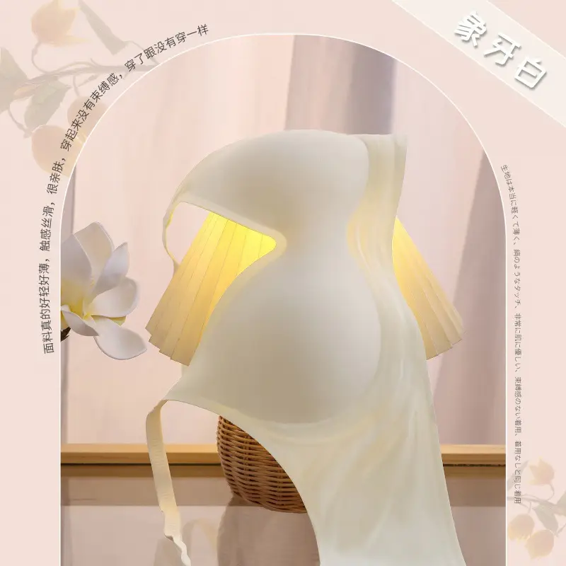 Summer Milk Silk Seamless Wire-Free Intimates for Women with Small Breasts Gathered with Big Breasts and Small 3D Anti-Sagging Bra Thin Section