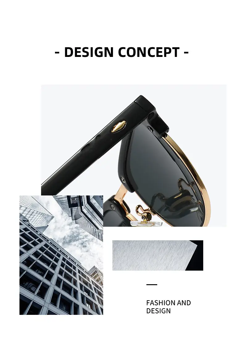 New Glass Sunglasses Willow Style Fashionable Casual 93016 — feature 2