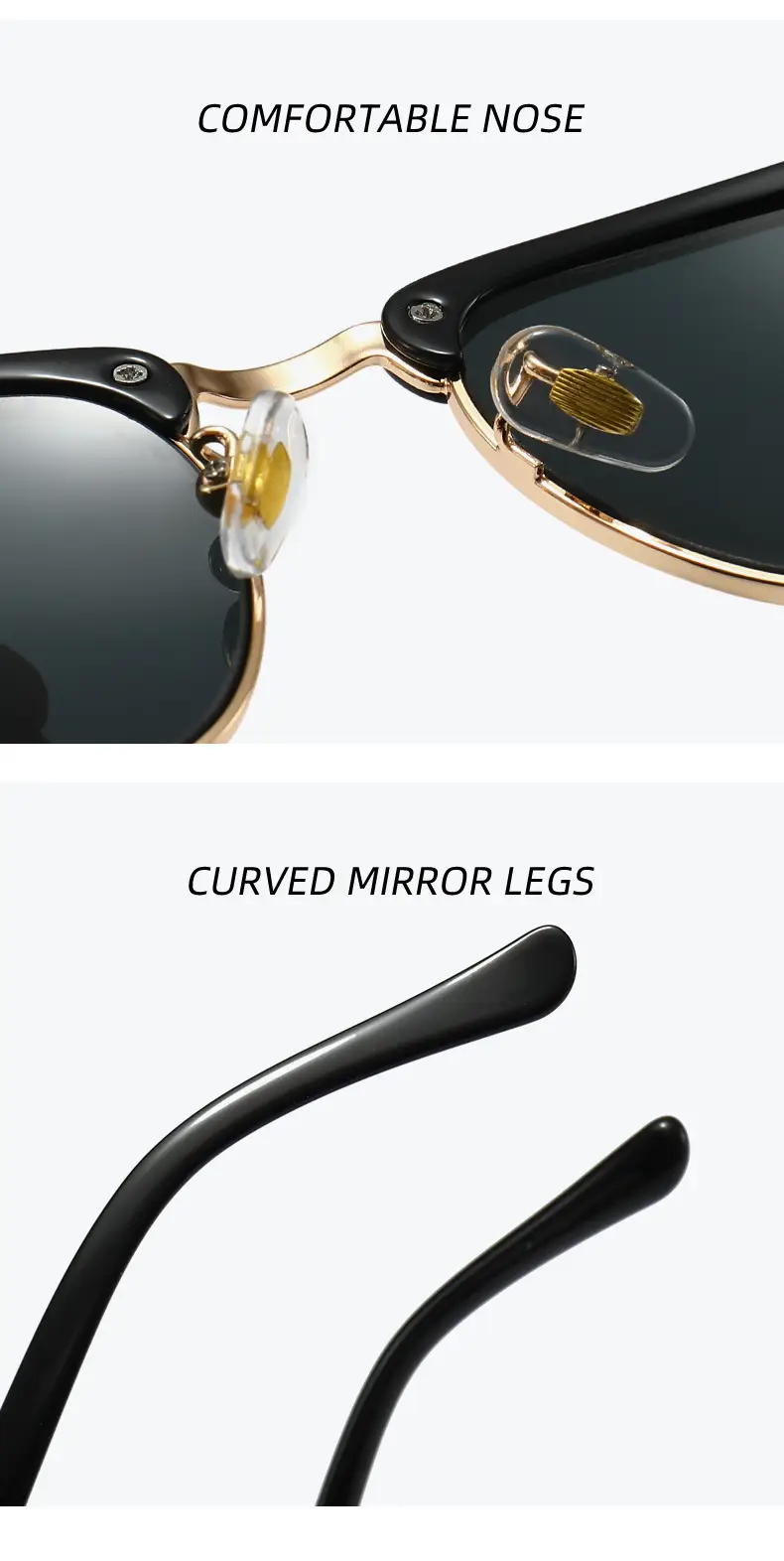 New Glass Sunglasses Willow Style Fashionable Casual 93016 — feature 9