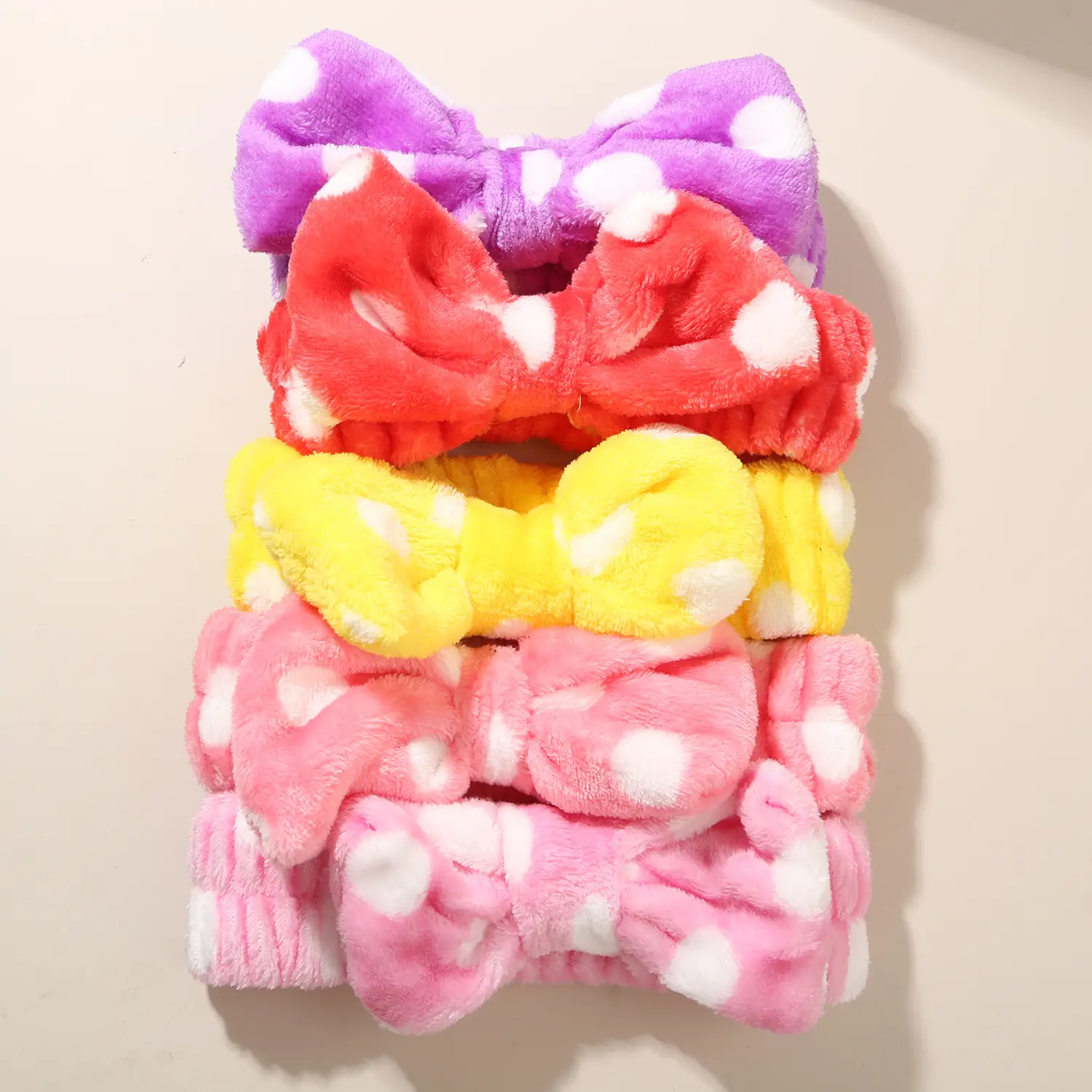 Pink Faux Fur Headbands for Women Waterproof Wrist Band Set — feature 32