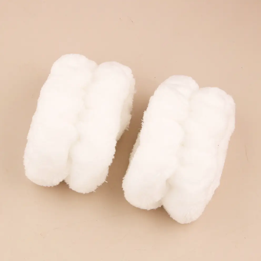 White pair (3 hand stitches)