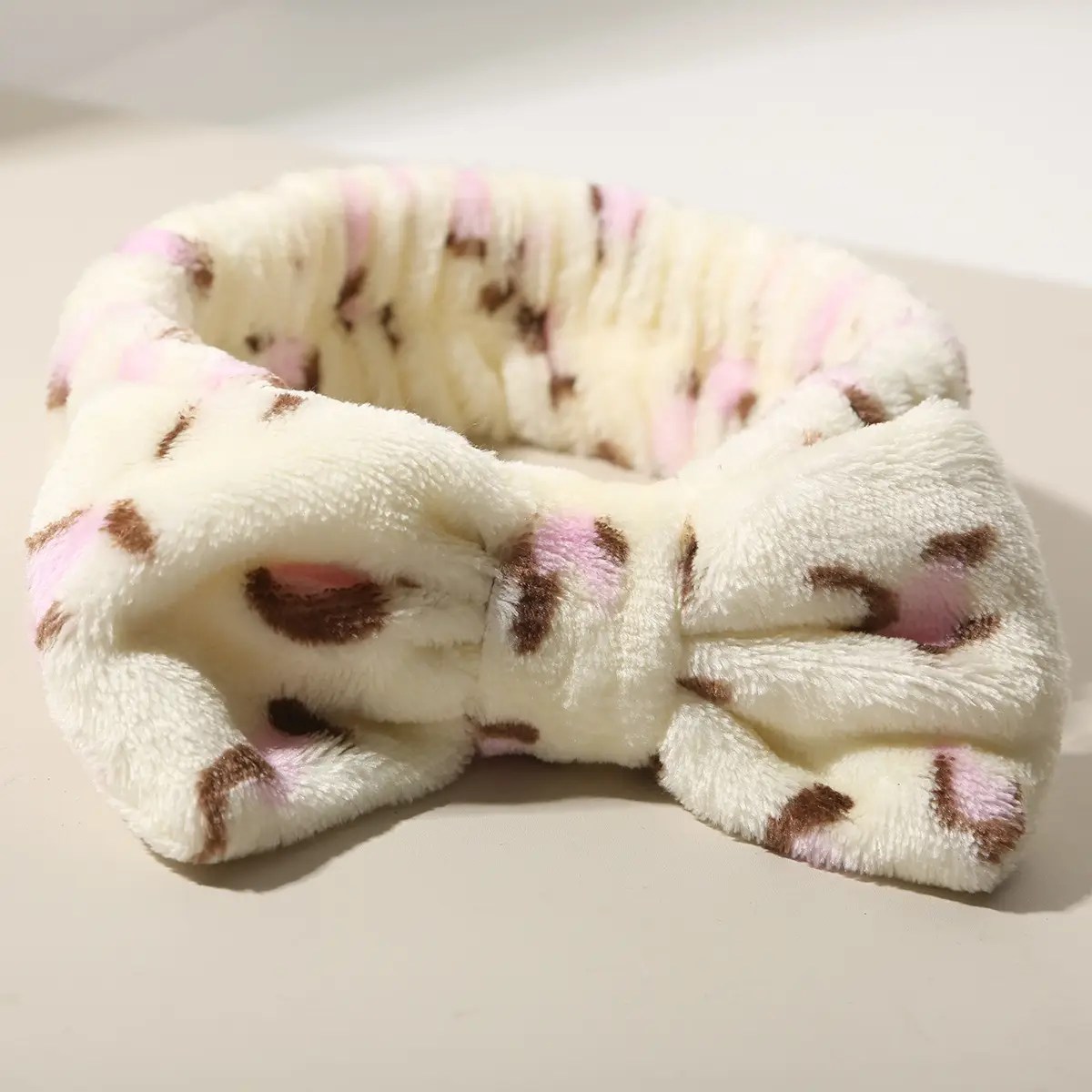 Pink Faux Fur Headbands for Women Waterproof Wrist Band Set - Image 64