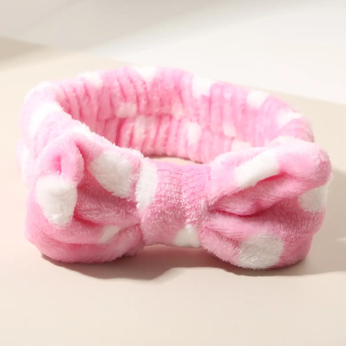 Pink Faux Fur Headbands for Women Waterproof Wrist Band Set - Image 68