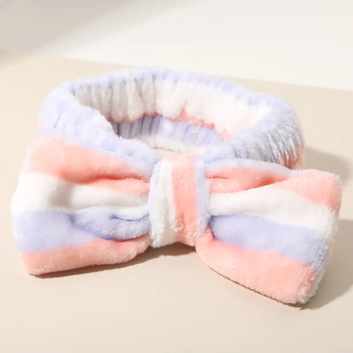 Pink Faux Fur Headbands for Women Waterproof Wrist Band Set - Image 75