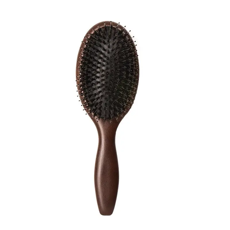 Women's Wooden Hair Brush with Narrow Teeth - Image 2