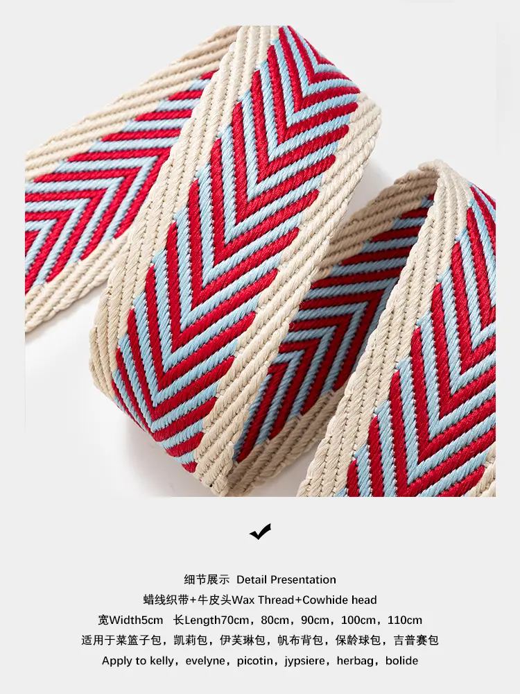 Cross-Body Webbing Bag with Gold Clasp for Women — feature 19