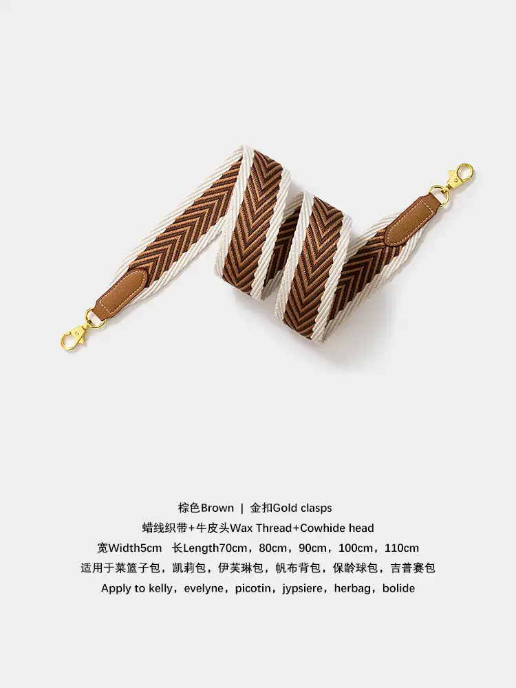 Cross-Body Webbing Bag with Gold Clasp for Women — feature 8