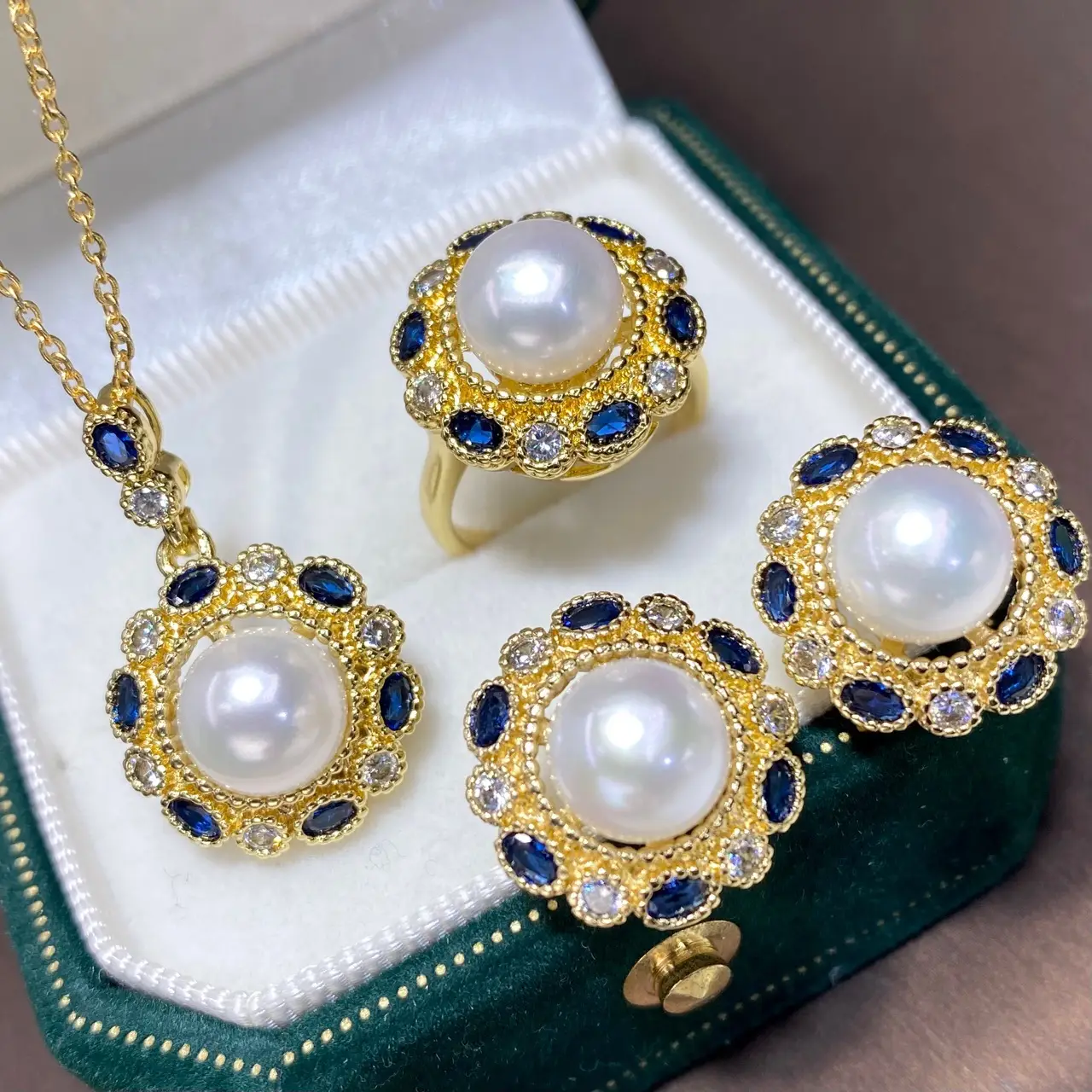 2025 Pearl Pendant Earrings Set for Women 8mm — feature 6