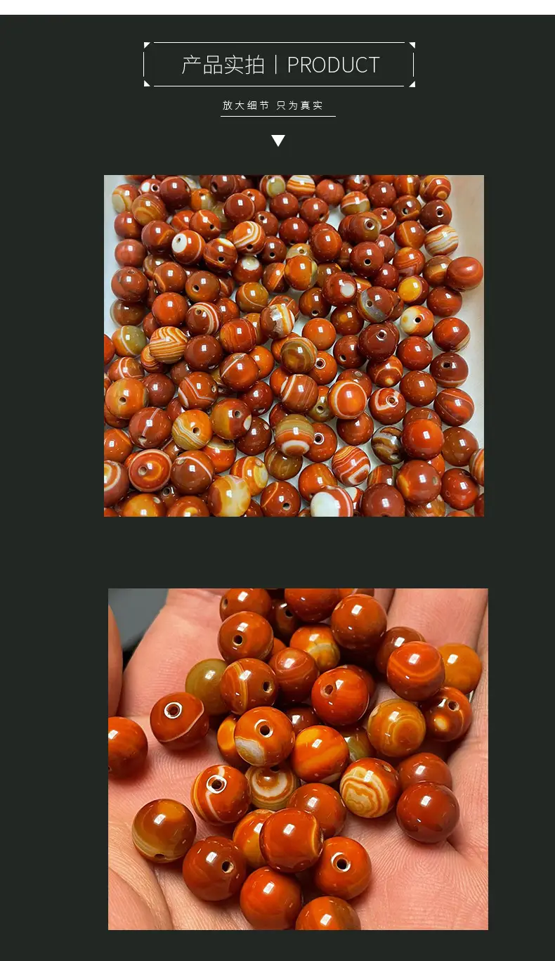 Warring States Red Agate 10mm Multi-Beads Bracelet Accessories — feature 7