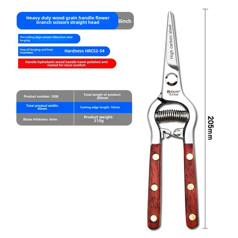 Supply of Fruit tree pruning shears branch shears gardening potted shears flowers and trees coarse branch shears labor-saving garden shears tools