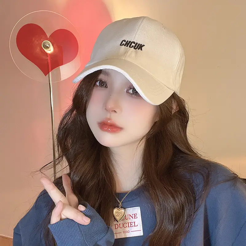 Women Korean Style Baseball Cap with Lettered Design - Image 9