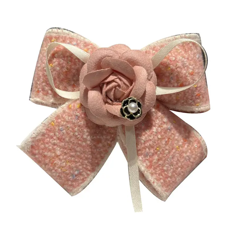 Pink Rose Hair Loop for Women's Back of Head - Image 13