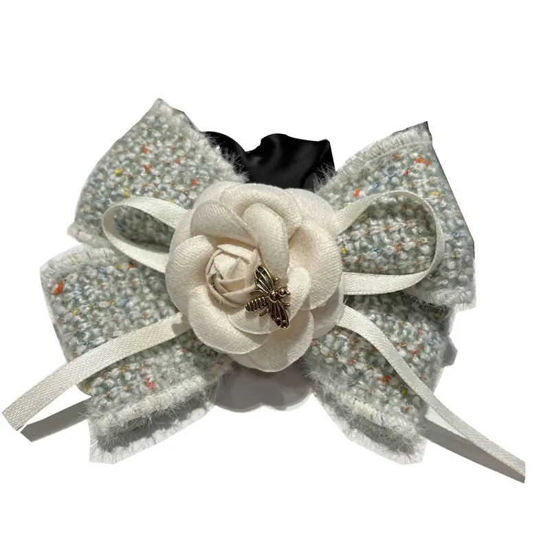 Pink Rose Hair Loop for Women's Back of Head — feature 18
