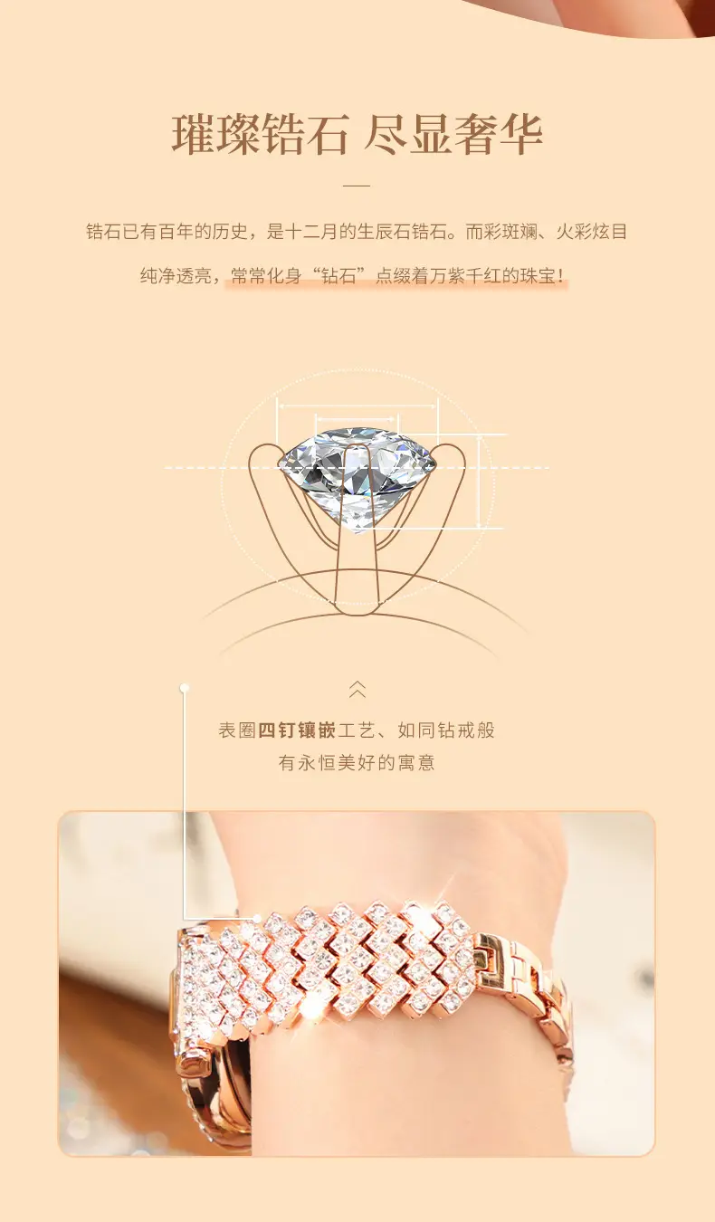 2023 Sparkly Diamond Watch for Girls — feature 5