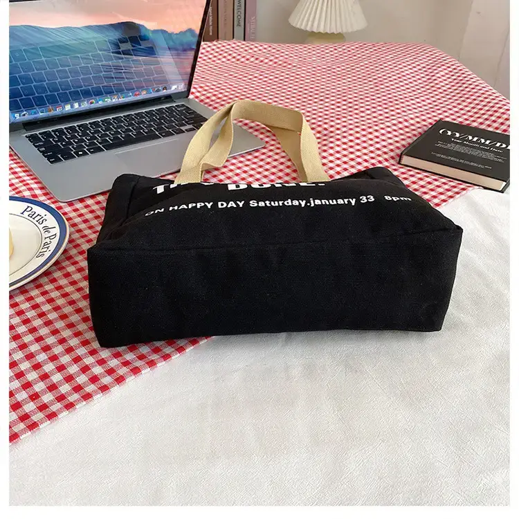 Women's Black Letter Handbag Large Capacity Daily Matching — feature 40