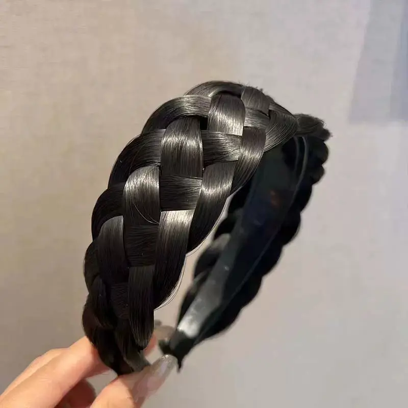 Women's Fish Bone Braided Hair Hoop for High Cranial Top - Image 12