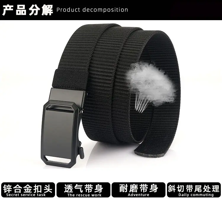 Men's 2023 Nylon Belt with Automatic Buckle — feature 10