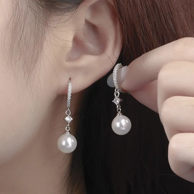 Gold Pearl Earrings for Women 2022 New Style - Image 3