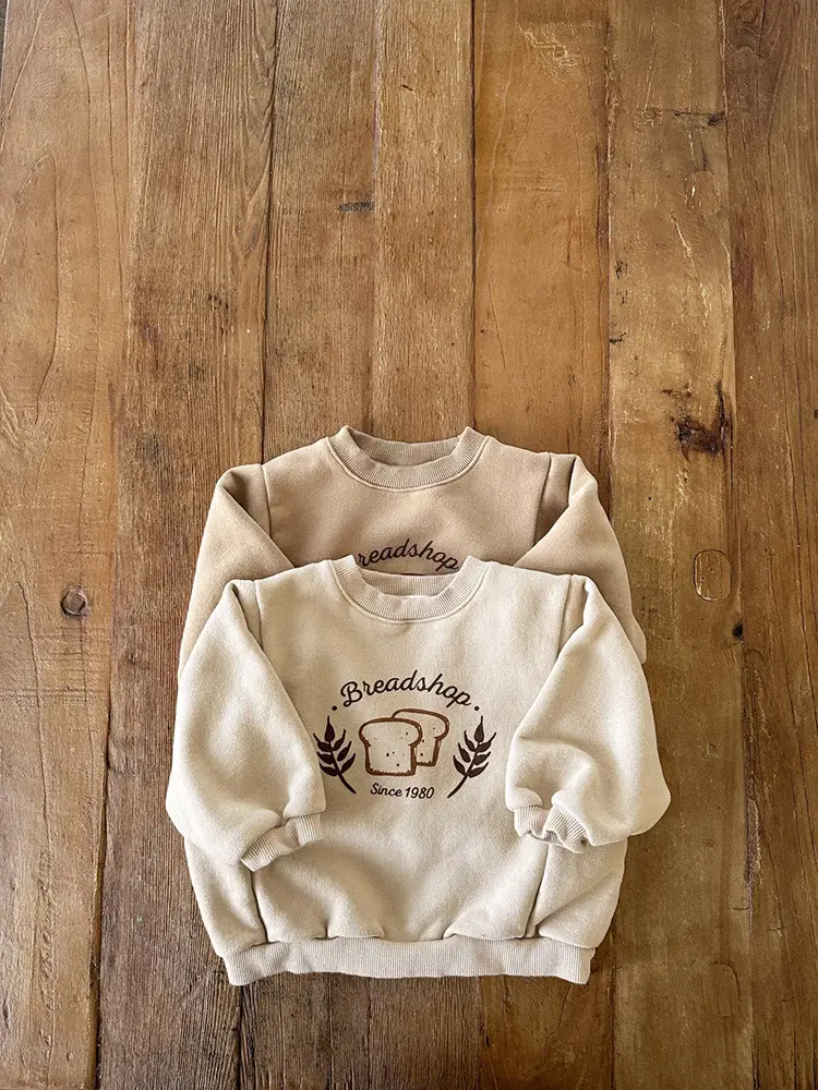 2026 Kids Cotton Sweatshirt with Bread Print — feature 10