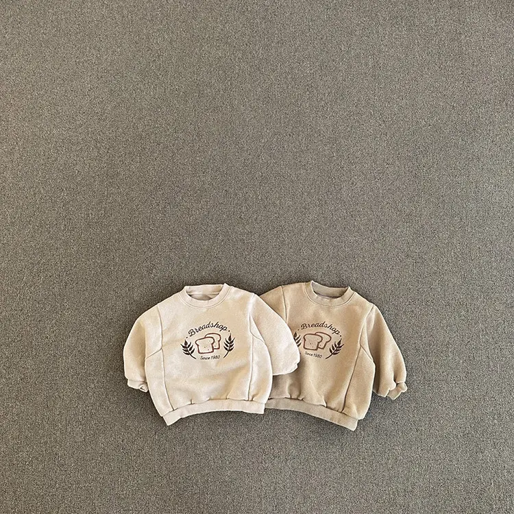 2026 Kids Cotton Sweatshirt with Bread Print — feature 11