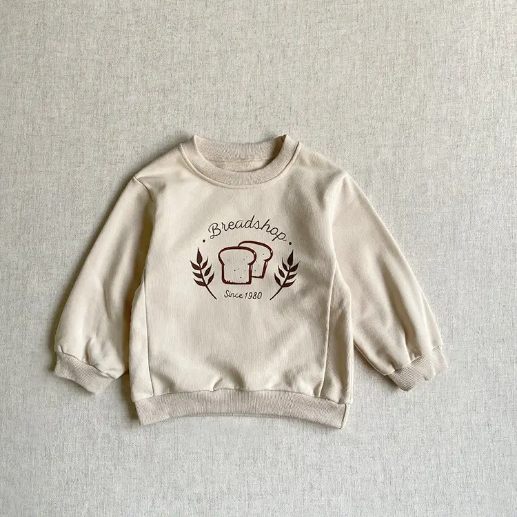 2026 Kids Cotton Sweatshirt with Bread Print — feature 15