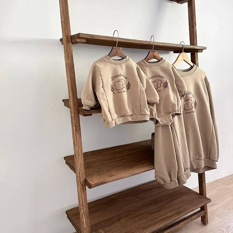 2026 Kids Cotton Sweatshirt with Bread Print — feature 2