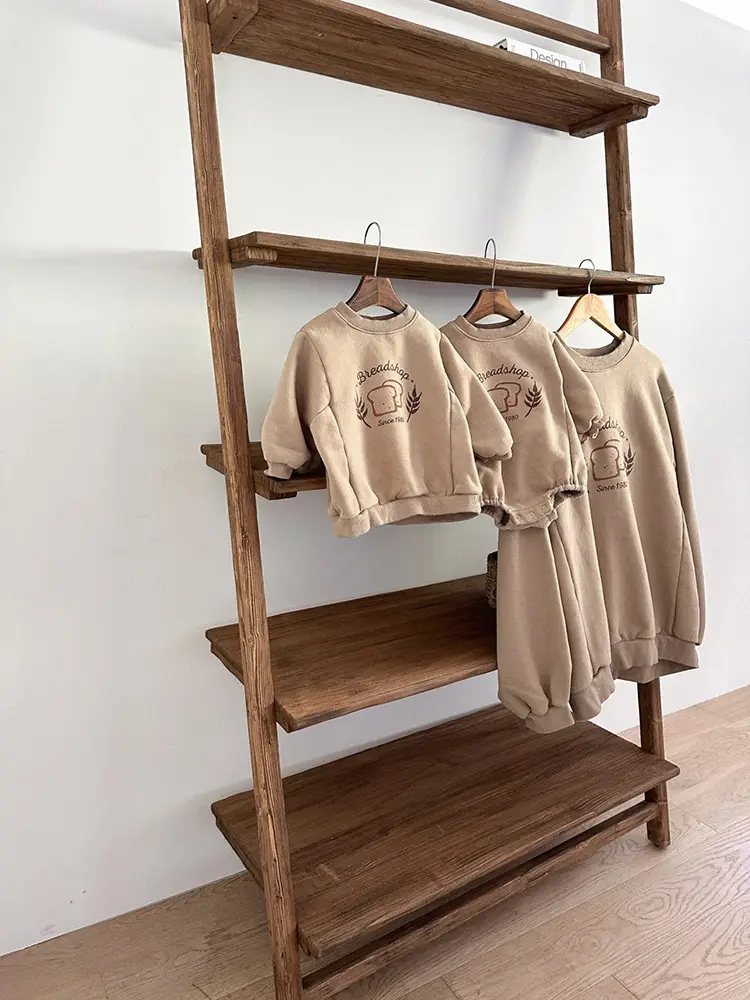 2026 Kids Cotton Sweatshirt with Bread Print — feature 6