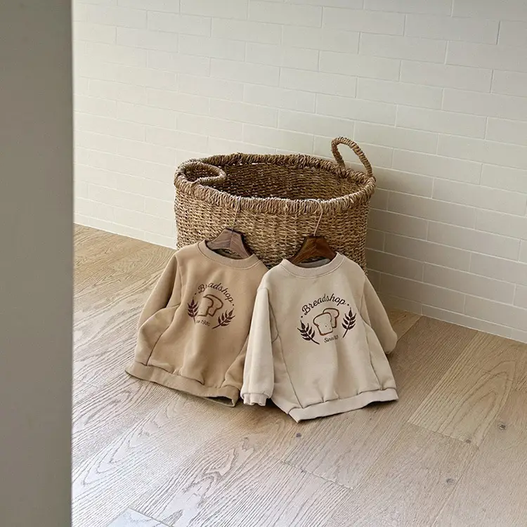 2026 Kids Cotton Sweatshirt with Bread Print — feature 7