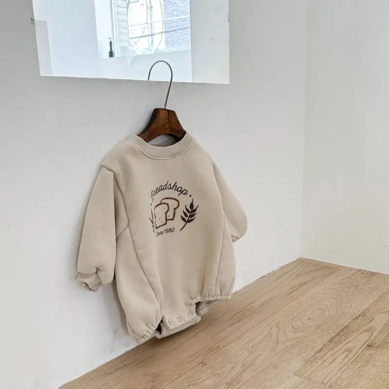 2026 Kids Cotton Sweatshirt with Bread Print - Image 3