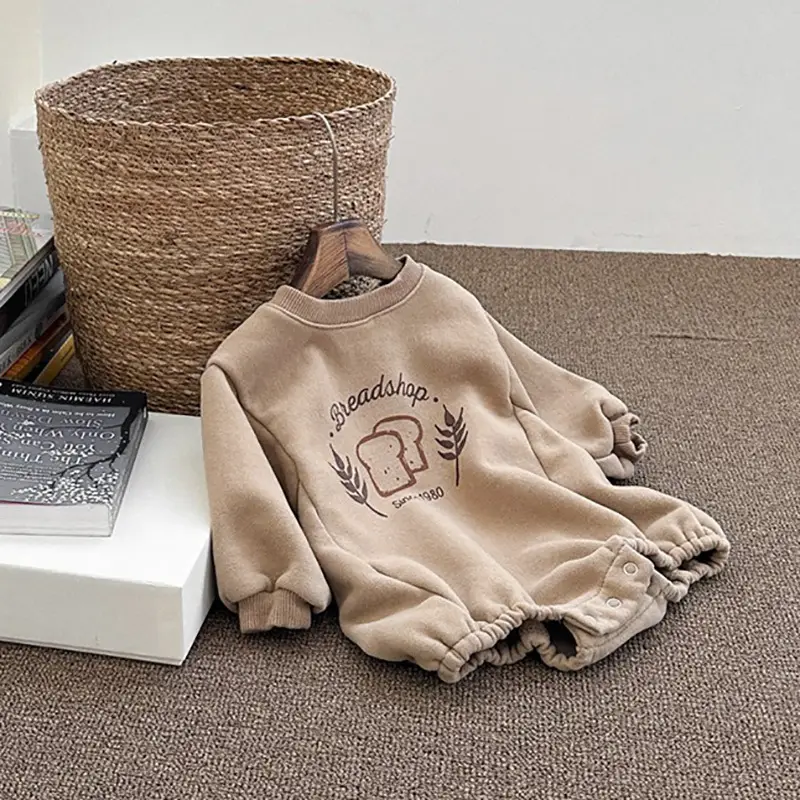 2026 Kids Cotton Sweatshirt with Bread Print - Image 4
