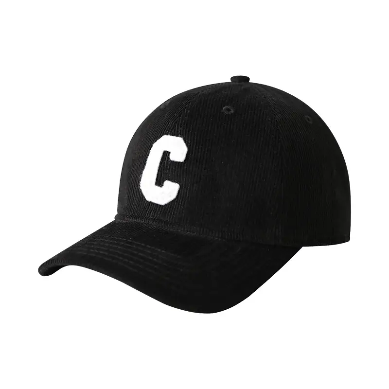 Stubble Black C Logo Baseball Cap Men