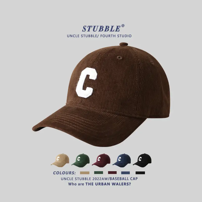 Stubble Black C Logo Baseball Cap Men — feature 1